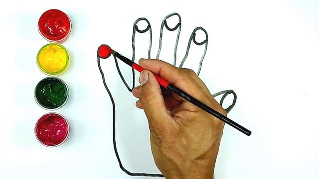 How to draw hand ? Bolalar uchun oson rasm chizish |  Как нарисовать ручку младенца