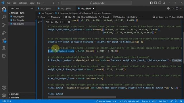 Pytorch for Beginners # 3 - Multilayered Neural Network and Hidden Layers Basics | Deep Learning