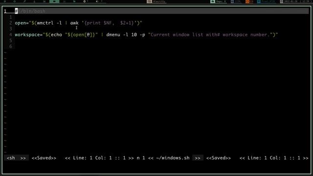 Workspace window location script