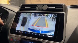 Toyota Land Cruiser Prado - установили Teyes CC3 и систему кругового обзора, камеру заднего вида
