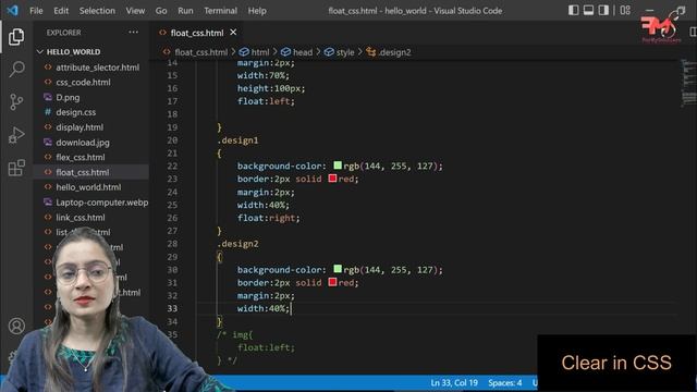 CSS Float & Clear Property | CSS Tutorial | Web Development Course 2022 #25