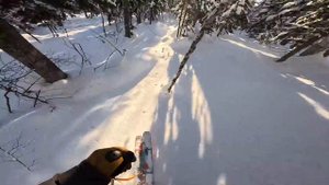 Очень опасный спуск в Шерегеше, мой любимый фрирайд маршрут