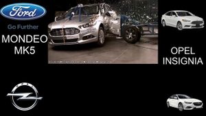 Opel İnsignia VS Ford Mondeo MK5 (Ford Fusion) Crash Test