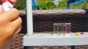 Каркасный бассейн.Проводим тест на качество воды CL, pH измерительные приборы для домашнего бассейн