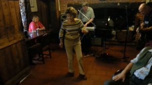Stepping at its best at the Worlingworth Swan - Doreen & Percy West and James Abbott