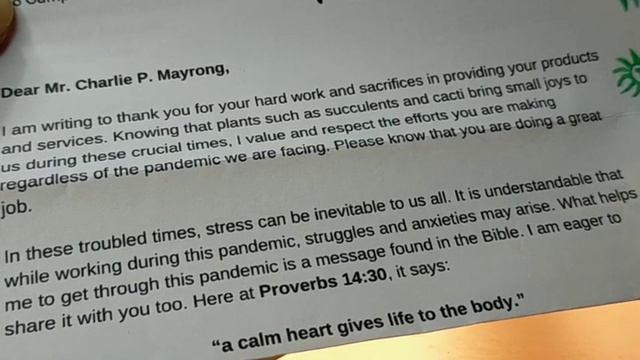 Letter of Appreciation to Desert Succulent || Thank you. смотреть онлайн