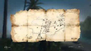 Assassins creed 4 treasure map 327 334 location