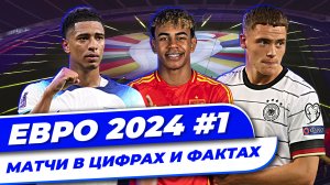 ЕВРО 2024 #1 | Матчи в цифрах и фактах | Невероятные рекорды уже с первых матчей | Уникальный Ямаль