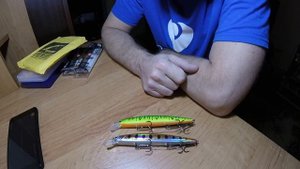 Воблеры рудра Асура 130 sp  bearking. Снято камерой gopro session 4 50 FPS