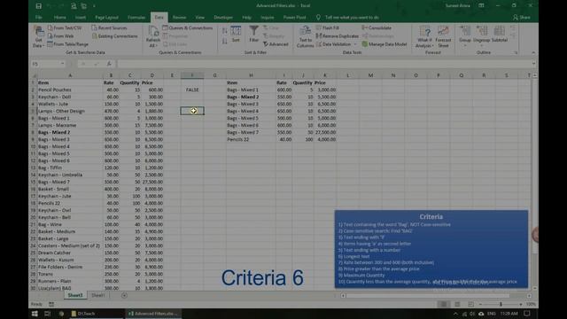 Advance Filters in Excel - 10 Examples