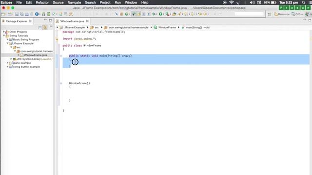 Java Swing - Creating an Application Window using JFrame смотреть онлайн