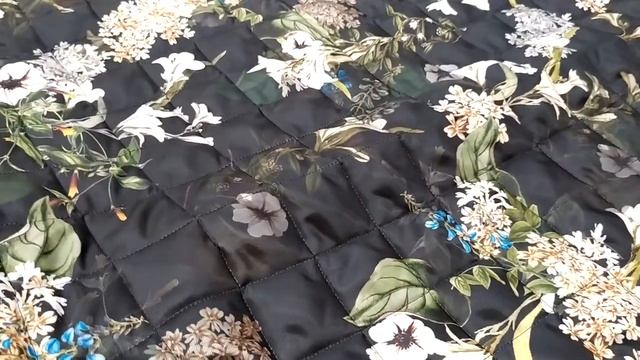 Курточная стеганная ткань Италия с шерстипоном