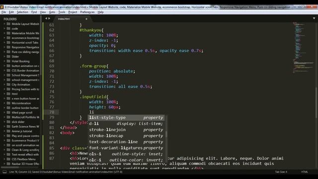 Notify Button Animation | Newsletter Form Interactive Effects In HTML, CSS & JS | Input Animation