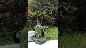 Робот Трансформер Танк со светом и звуком