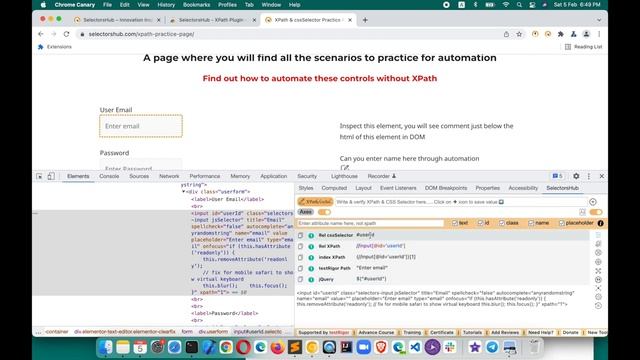 How to use SelectorsHub - XPath Plugin? XPath Tutorial for Beginners  (XPath)