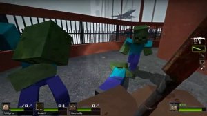 MOTOSIERRA DESTROZA ZOMBIS!! - Willyrex Y sTaXx - MINECRAFT MOD - LEFT 4 DEAD 2 [Parte 3]