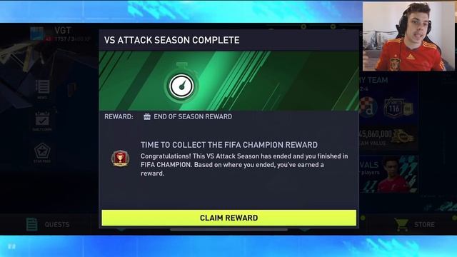 Я ПОЙМАЛ ... В ПАКЕ !!! НАГРАДЫ ЗА ТОP-100 VSA !!! ОТКРЫТИЕ ПАКОВ в FIFA MOBILE 22