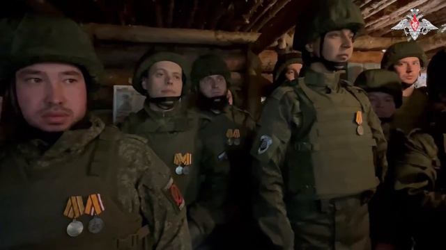 Награждение военнослужащих штурмового подразделения ЦВО