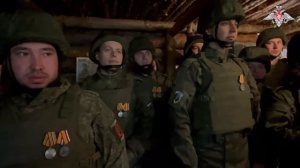 Награждение военнослужащих штурмового подразделения ЦВО