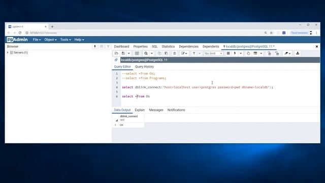 postgresql query two databases / postgresql данные из двух бд смотреть онлайн