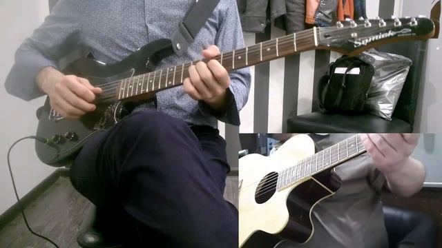 Led Zeppelin - Stairway To Heaven - solo - разбор по фразам - part 3 - ученик Костя смотреть онлайн