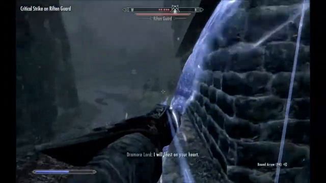 Skyrim, Riften guards annihilation - conjuration archery build смотреть онлайн