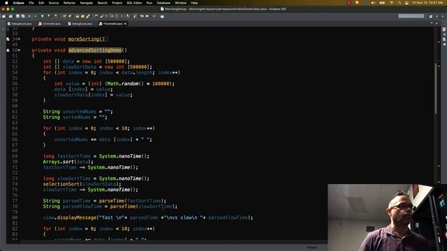 Using Arrays.sort in Java смотреть онлайн