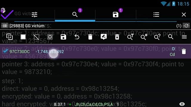 How to quickly search for pointers - GameGuardian