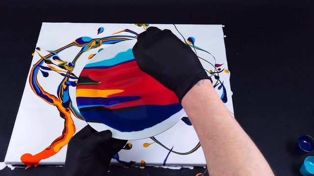 Fluid Art Painting with a Plate смотреть онлайн