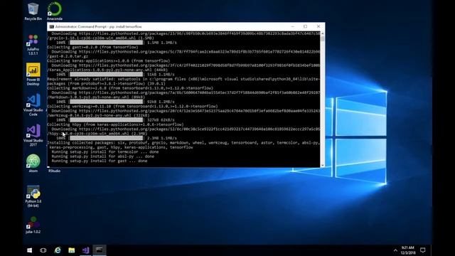 DEEP LEARNING TOOLS : Install tensorflow for CPU смотреть онлайн