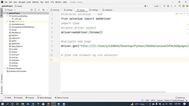 8 Selenium with Python --- Locators (CSS Selector)