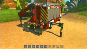 РЕАЛИСТАЧНАЯ ПОЖАРНАЯ МАШИНА В СКРАП МЕХАНИК! ОБЗОР ПОСТРОЕК В Scrap Mechanic