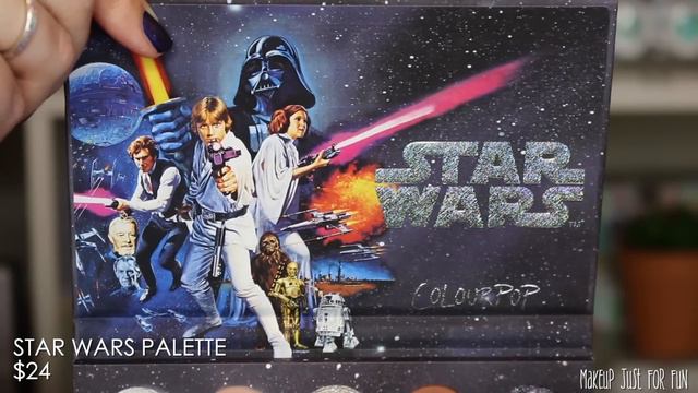NEW COLOURPOP + STAR WARS COLLECTION! | Swatches, Close Ups, Tutorial + Review смотреть онлайн