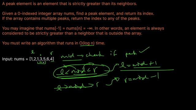 FIND PEAK ELEMENT | LEETCODE # 162 | PYTHON BINARY SEARCH SOLUTION ...