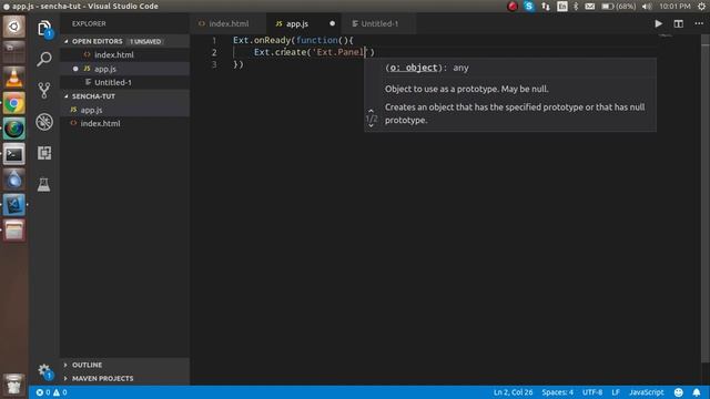 sencha ext js tutorial #1 first program | anil sidhu смотреть онлайн