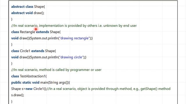 15 – Java Object–Oriented Programming OOP – Abstraction – Abstract Class – شرح جافا