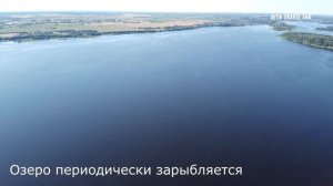 Лепельское озеро с высоты птичьего полета. Беларусь 2020