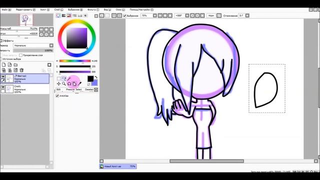 рисование на PaintTool SAI. смотреть онлайн