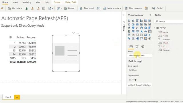 40 - Automatic Page Refresh In Power Bi | APR in Power Bi | Automatic Page Refresh with Direct Quer