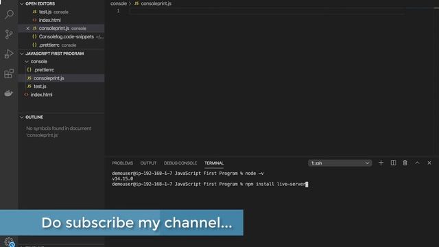27. How to Install Live Server using npm | Browser Auto Refresh| JavaScript tutorial for beginners.