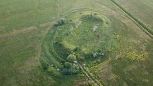 Remains of Medieval Stronghold at Tum near Łęczyca, Poland