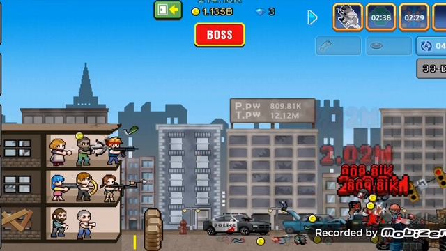 Играем на телефоне, мочим зомби. Мега большой зомби идет на меня смотреть онлайн