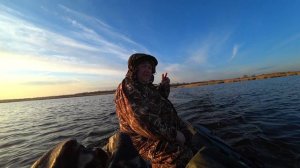 Охота на утку на лодке ПВХ с электромотором сезон осень 2019 г