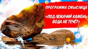 СМЫСЛИЦА | «Под лежачий камень вода не течёт»