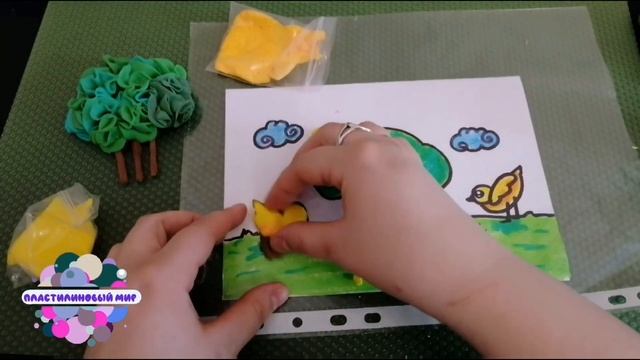 0Light. Лепим из пластилина КУСТИК? ЦЫПЛЕНКА?Sculpt from plasticine. ТЕМА И КАТЯ.Family kids.