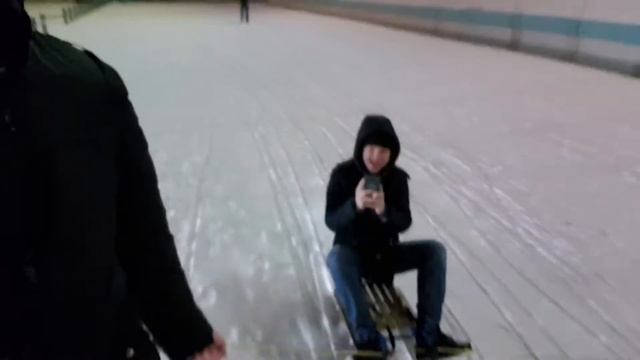 Сани в упряжке за колёсами)) смотреть онлайн