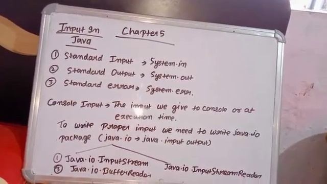 Input function in java