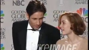 Gillian Anderson & David Duchovny on Golden Globes 1997