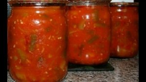 Салат из красной фасоли на зиму
