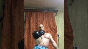 Подъем гири 32кг на 40 раз! Пока это мой рекорд!